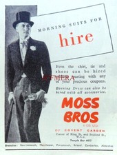 MOSS Bros., Men's Morning Suit