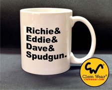 Rik Mayall Bottom mug FIRST NAMES Richie Eddie funny Cup Coaster Coffee rubber