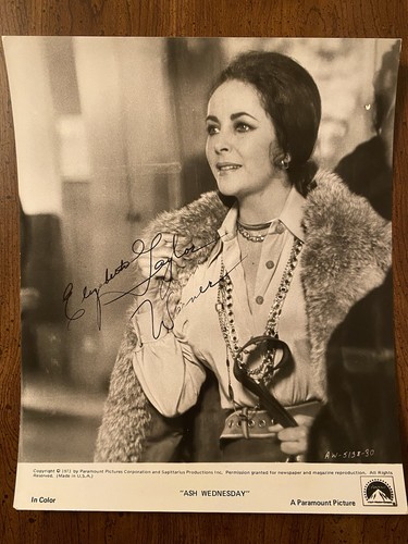 Elizabeth taylor signed - elizabeth,