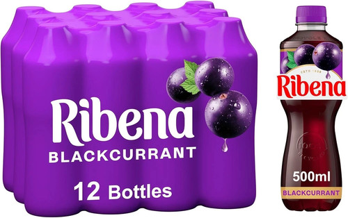 Ribena blackcurrant juice - ribena,