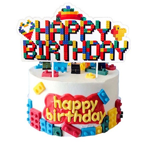 Building blocks cake - blocks,
