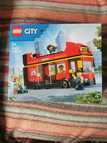 Lego city red double - red, double-decker