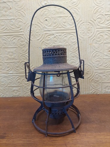 Antique paraffin lamp railroad - antique,