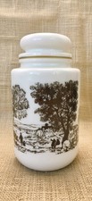 Vintage milk glass storage - milk,