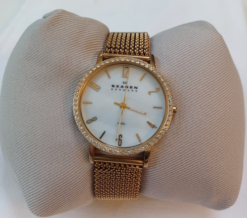 Skagen gold tone ladies - tone, watch