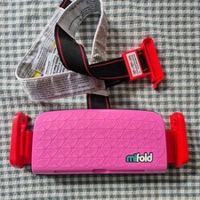 Mifold Grab and Go Portable Pink Kids Travel Booster For Car Hire & Holidays