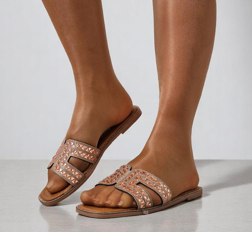 New women silver gold flat - silver,