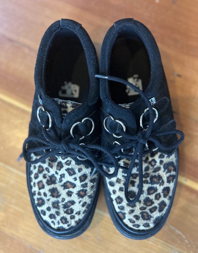Tuk black suede leopard - black,