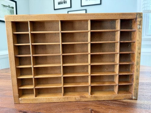 Vtg wooden printers drawer - vtg,