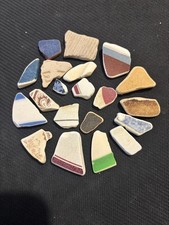 20 Manx Sea Pottery Pieces -