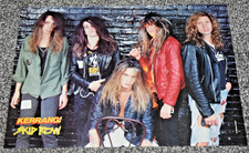 SKID ROW / VAIN band large A3 ORIGINAL mag music 2 side ART poster