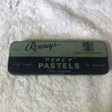 Vintage Rowney’s “Percy” Pastels in Tin Box.