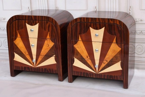 Art deco bedside - bedside, tables