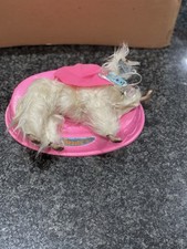 Mattel Barbie Beauty Afghan Dog 1979 With Bed Collar And Coat