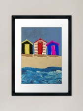 beach huts at the Seaside sand