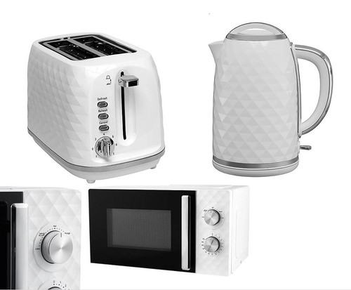 White kettle toaster - white,