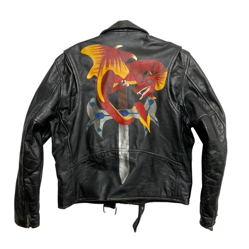 Unik leather biker jacket mens - leather,