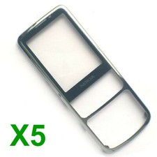 5 x Nokia 6700c classic front fascia housing + screen lens glass Chrome Genuine
