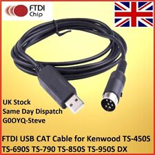 USB CAT control cable Kenwood TS450S TS690S TS790 TS850S TS950S/DX IF-232C HAM
