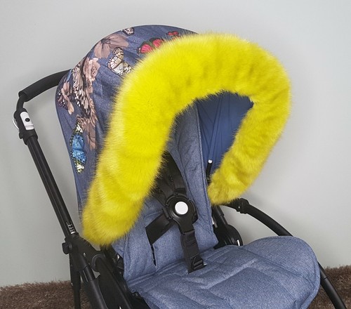 Pram fur hood - fur, trim