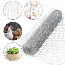 Galvanised Chicken Wire Mesh Netting Chicken Rabbit Cage Aviary Fence Plant Net