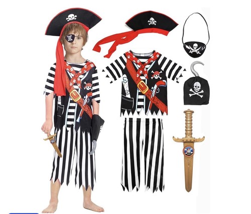 Kids pirate costume boys - kids, costume,
