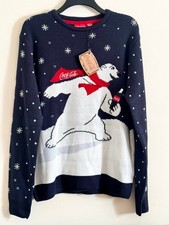 Coca Cola Christmas Jumper Primark Polar Bear Coke Sweater Xmas XXL 2XL NEW