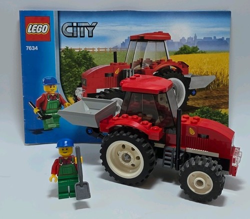 Lego city red tractor 7634 - city,