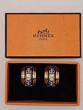 Hermes Vintage Clip On Earrings