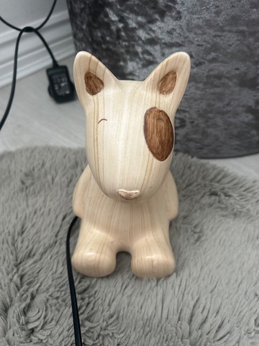 English bull terrier lamp - terrier, lamp.