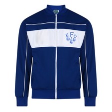 Everton 1982 Retro Football Track Jacket 100% POLYESTER Men's