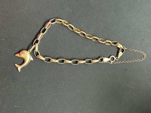 Gold bracelet belcher - gold,