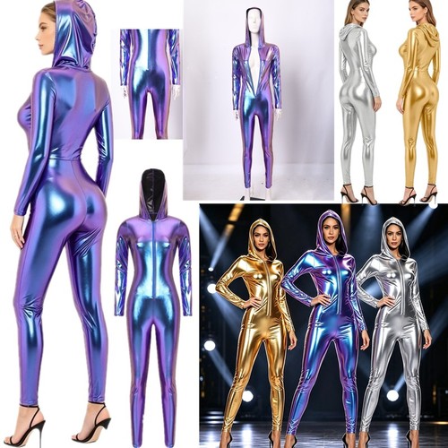 Womens metallic hooded - womens,