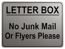 2085 LETTER BOX No Junk Mail