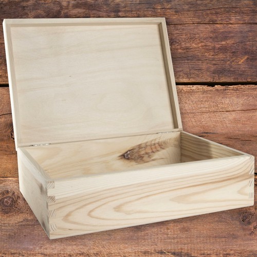 Rectangular wooden box with - box,