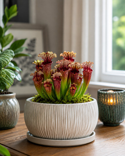 Sarracenia trumpet pitcher - sarracenia, 'trumpet