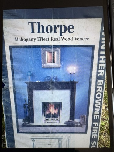 Mahogany wood fire - wood, surround