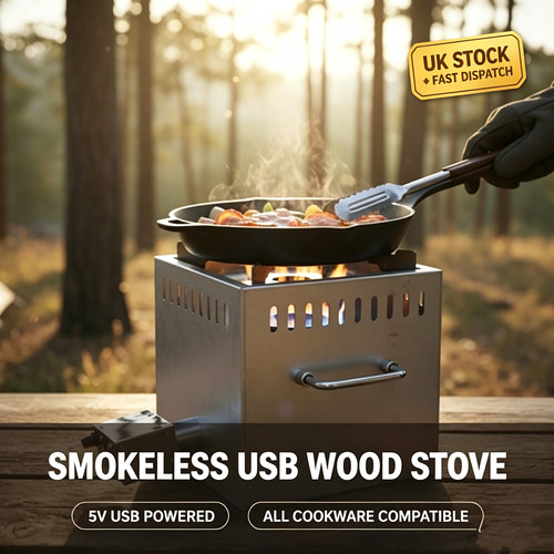 Portable smokeless usb - usb, wood