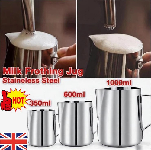 Stainless steel milk - steel, coffee