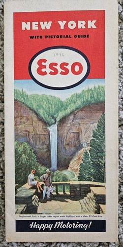 Vtg 1946 esso oil gas - vtg, station