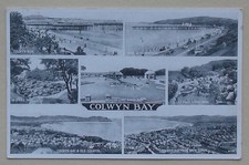 1 Vintage Multiview Postcard of Colwyn Bay, Wales. (1952)