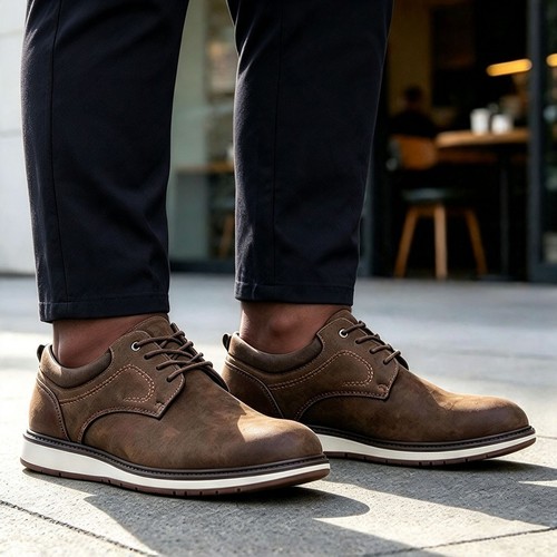 Mens brown casual - brown, shoes