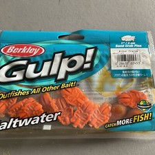 berkley gulp sand crab flea 1” Amber Orange saltwater fishing Lures soft bait