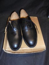 British Military Royal Navy Officers Black Leather Service Shoes - Size 14 or 15