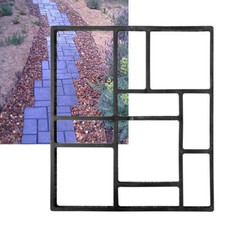 10 Grids Garden Paving Brick Mould Patio Road Concrete Tile Path Pattern Mould