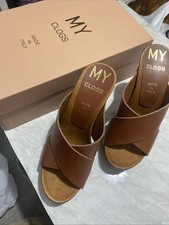 High Quality Italian 13 Cm mou base leather upper -MY32120 BROWN CUOIO  Size 37
