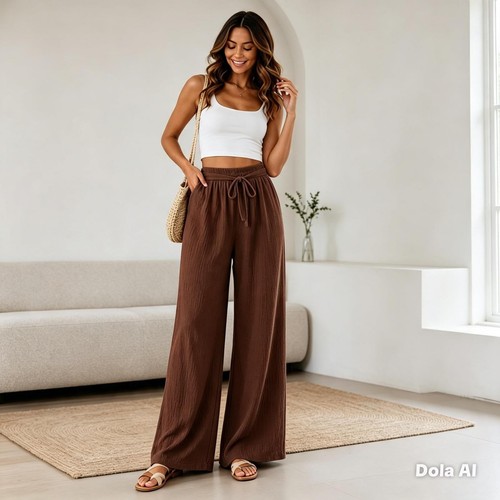 Ladies women popcorn palazzo - women's,