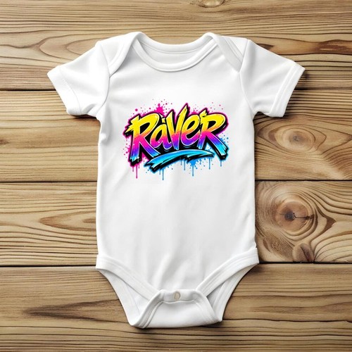 Raver graffiti baby - raver, grow
