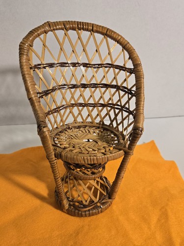 1970 wicker peacock fan - 1970's,