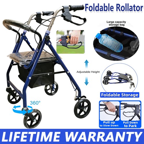 Folding rollator walker - rollator,